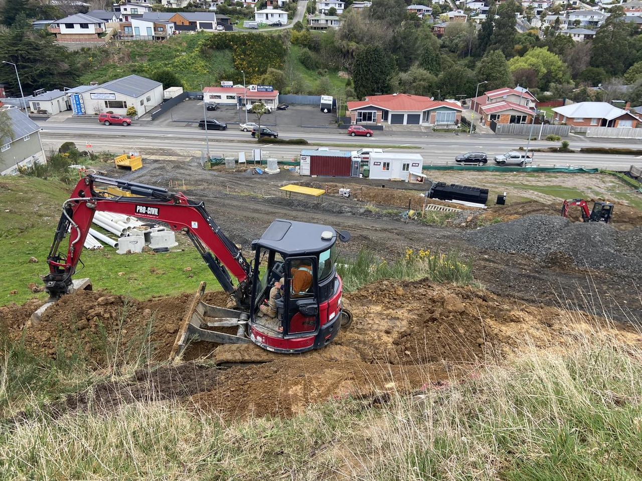 Progress at the new subdivision at 410 Kaikorai Valley Road